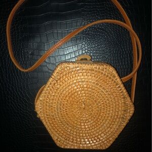 Beautiful boho, ratten purse, cross body bag. Brand new. Perfect condition.